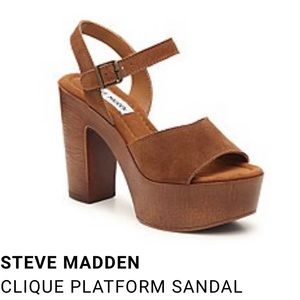 Clique Steve Madden platforms size 10 brown